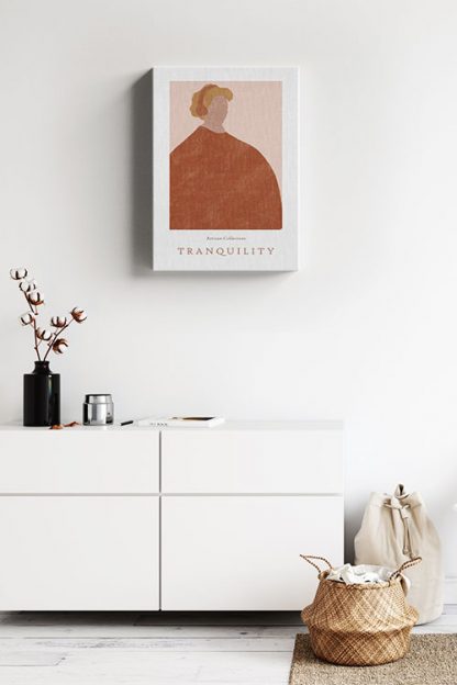 Tranquility Portrait Canvas in interior