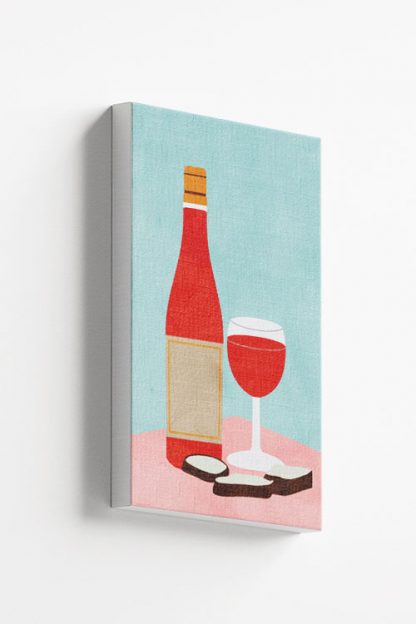 Wine and bread Canvas