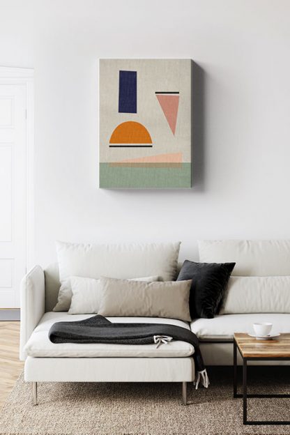 Artprint shapes No1 Canvas in interior