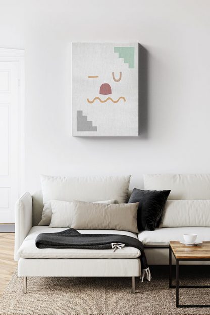 Artprint shapes No2 Canvas in interior