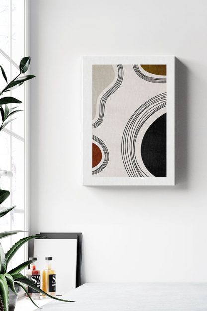 Lines and shape No3 canvas in interior