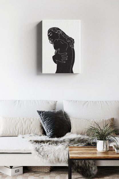 Self Hug Canvas in interior