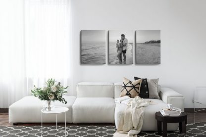 Customize Family tiled photo in canvas in interior