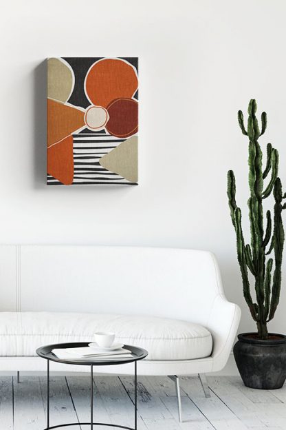 Graphical shapes ethnic color Canvas in Interior