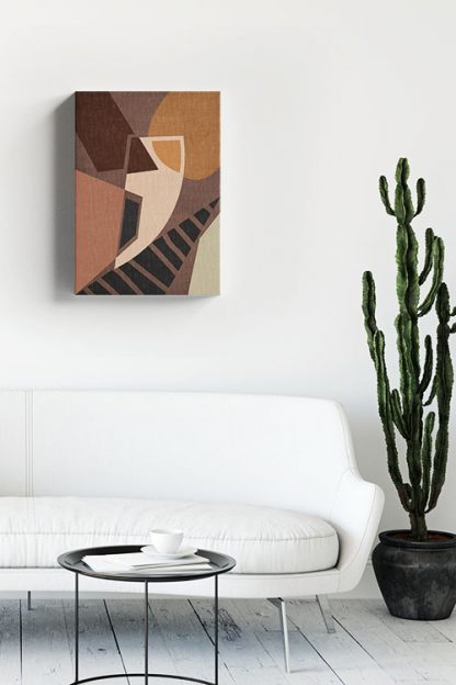 Graphical shapes ethnic color 2 Canvas in Interior