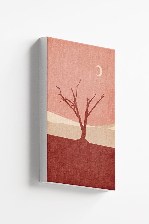 Graphic Desert 2 Canvas