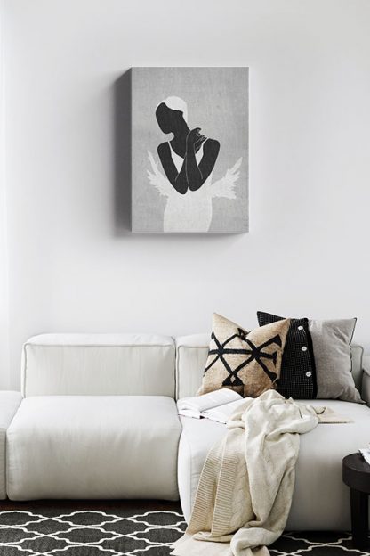 Minimal ballerina Canvas in Interior