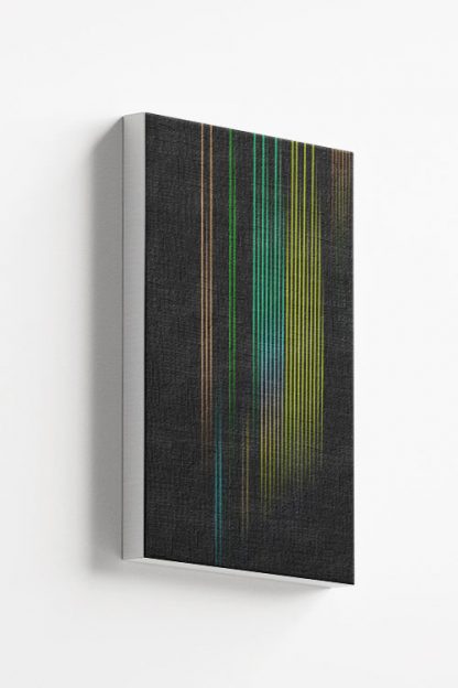 Neon vertical shade green color Canvas