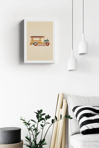 Jeepney canvas in interior