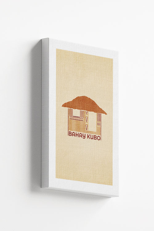 Bahay kubo minimal canvas