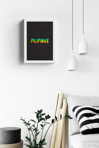 Pilipinas Typo No2 canvas in interior