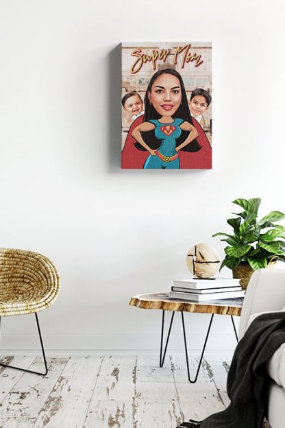 Super Mom Canvas in Interior