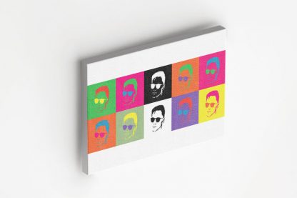 Randy Santiago inspired pop art canvas