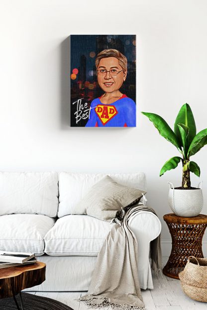 Super Dad Canvas in Interior