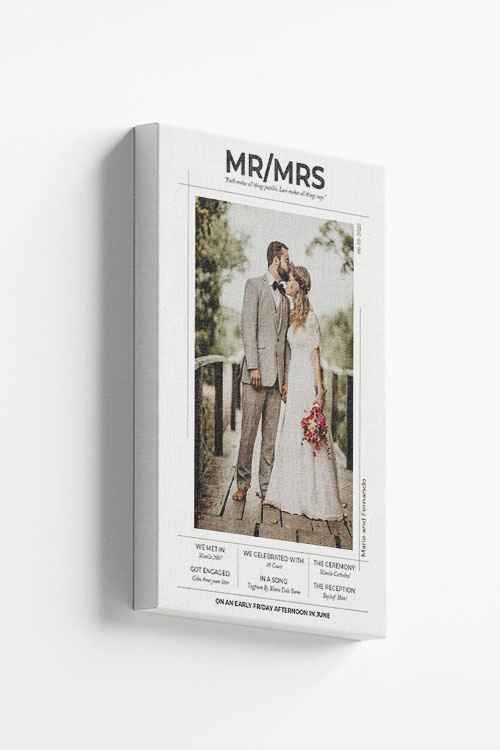 Special Wedding Photo canvas