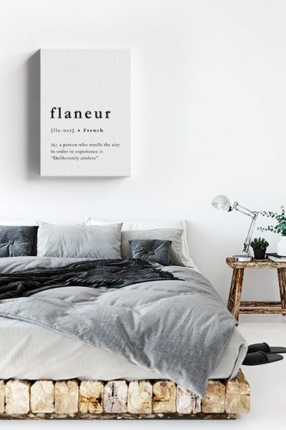 Flaneur meaning Canvas in interior