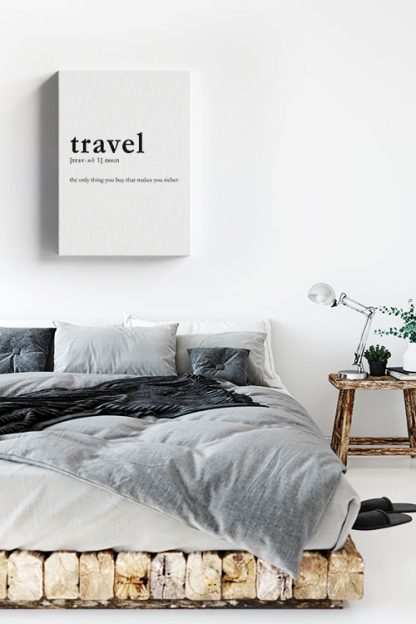 Travel meaning Canvas interior