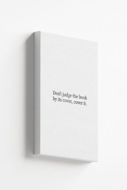 Don't judge the book Canvas