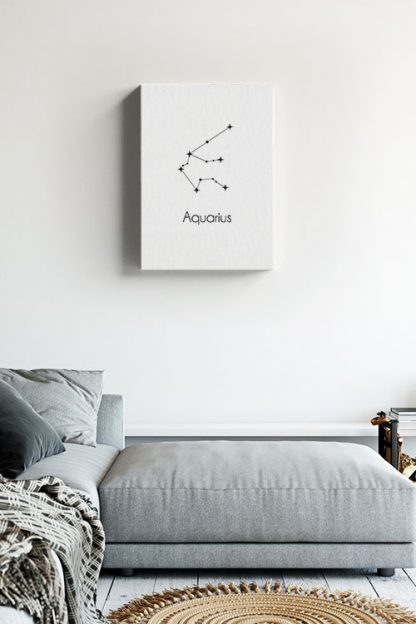 Constellation Zodiac Aquarius Poster in interior