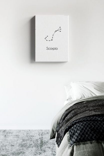 Constellation Zodiac Scorpio Canvas in interior