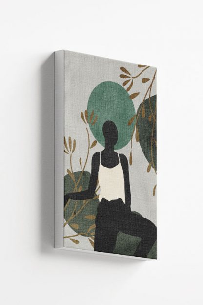 Lady in safari No4 canvas