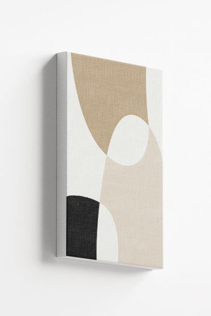 Beige tone shapes canvas