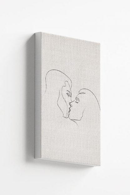 Passionate kissing Canvas