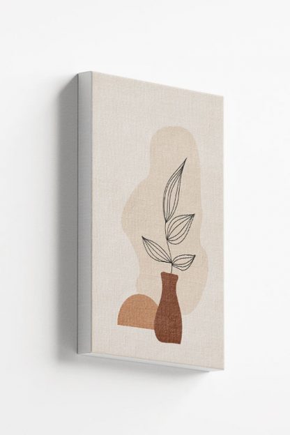 Neutral Boho Illustration 1 Canvas