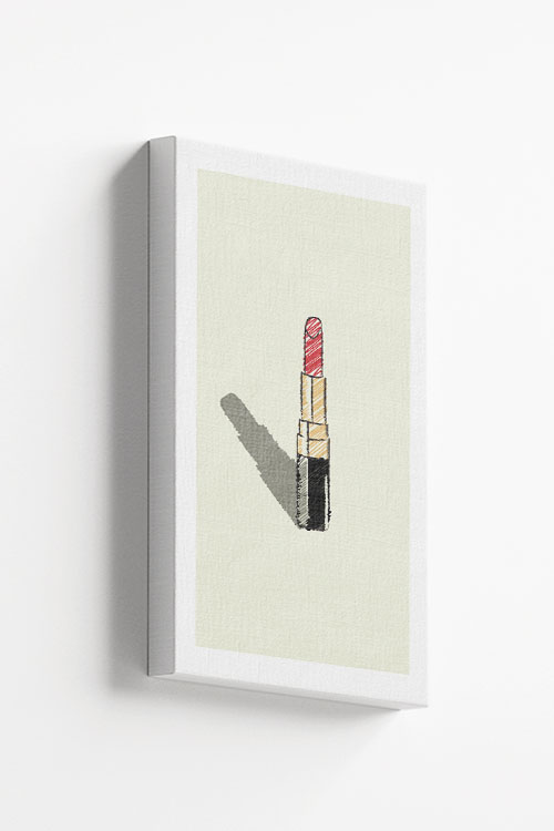 Arty lipstick Canvas