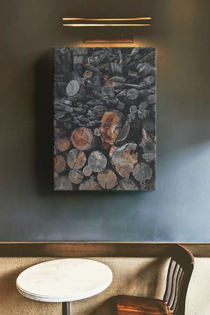 Wood Coal Canvas