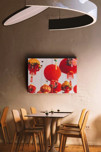 Red Chinese Lantern II Canvas