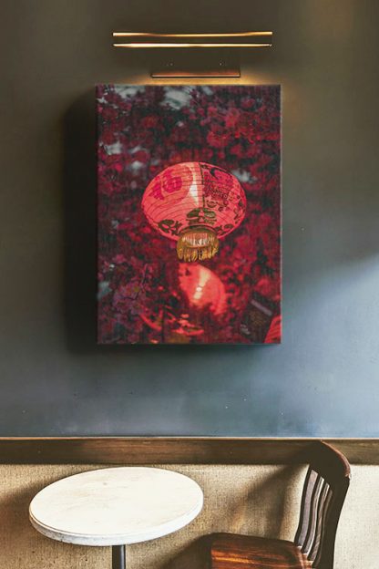 Red Chinese Lantern III Canvas