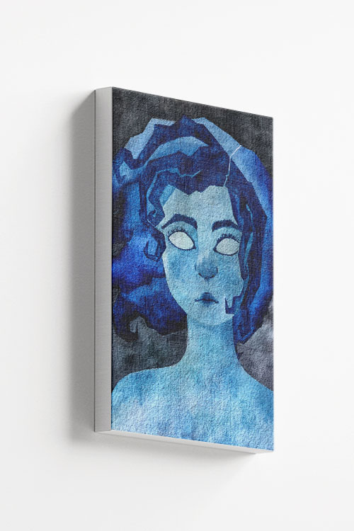 Melancholy Woman Canvas