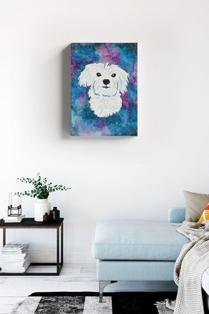 Galaxy Maltese Canvas