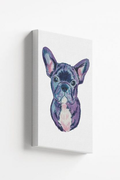 Stylized Pug Canvas