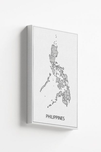 Philippine Map Art Canvas