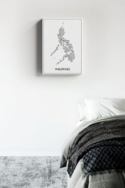 Philippine Map Art Canvas