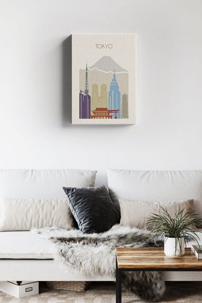 Tokyo skyline Canvas