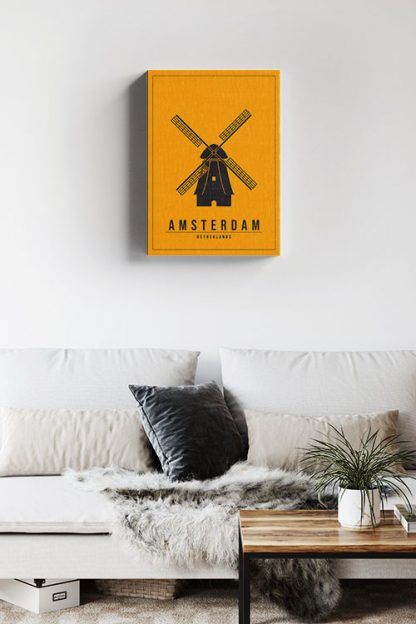 Minimal Amsterdam netherlands Canvas