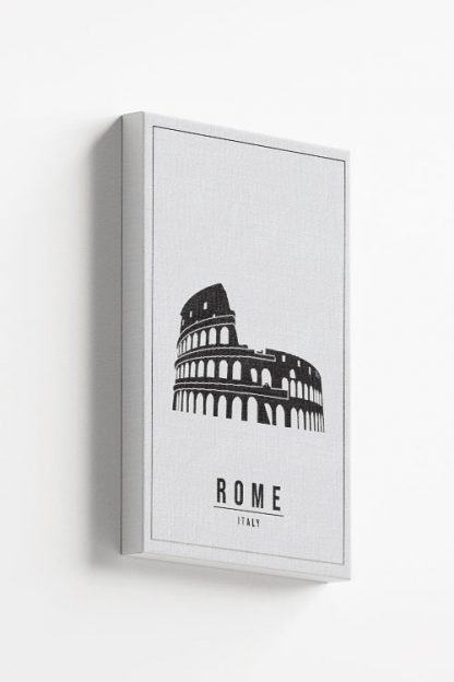 Minimal Rome Italy Canvas