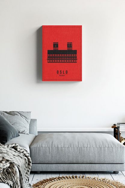 Minimal Oslo Norway Canvas