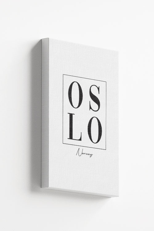 Oslo typo Canvas