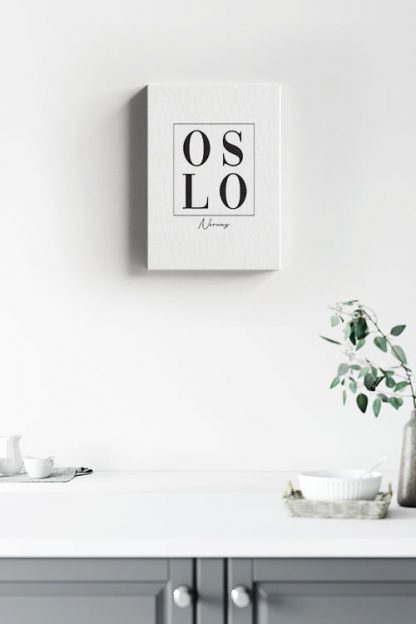 Oslo typo Canvas