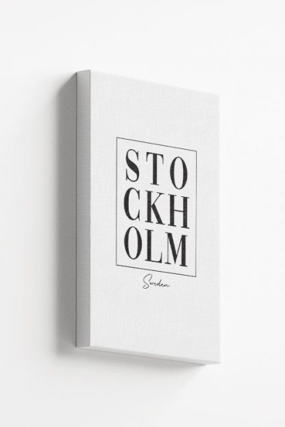 Stockholm typo Canvas