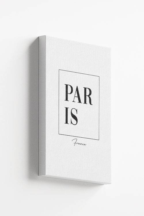 Paris typo Canvas