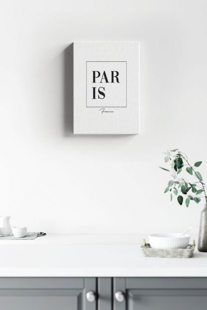 Paris typo Canvas