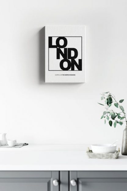 London Typo Canvas