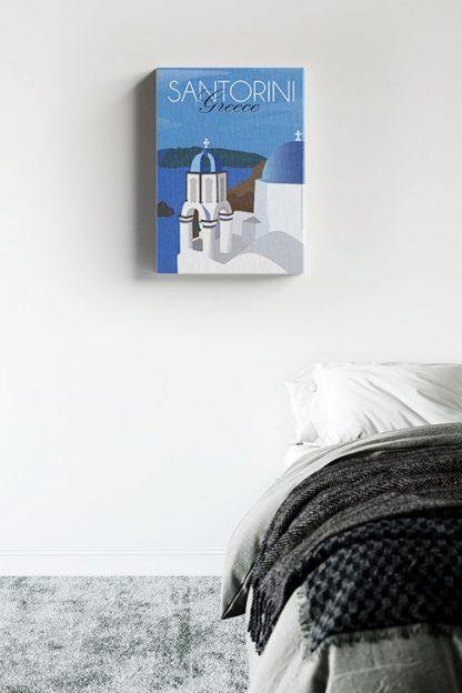 Santorini Travel Canvas