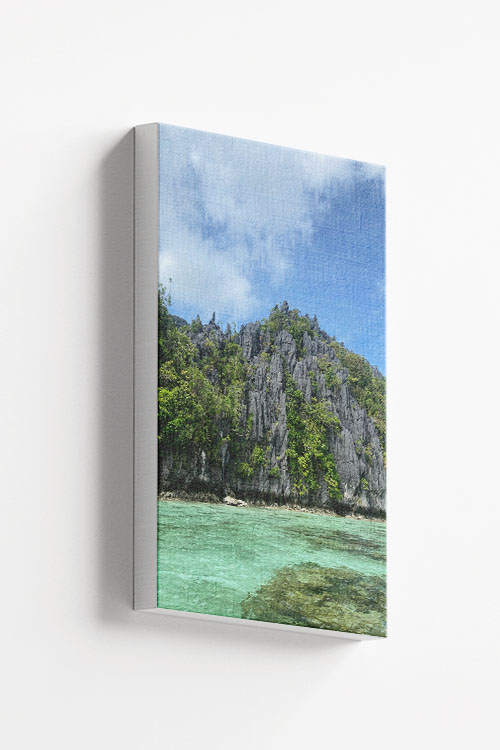 Limestone and Crystal Seas canvas