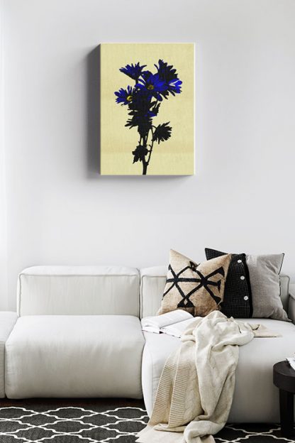 Floral Blue Flower Canvas